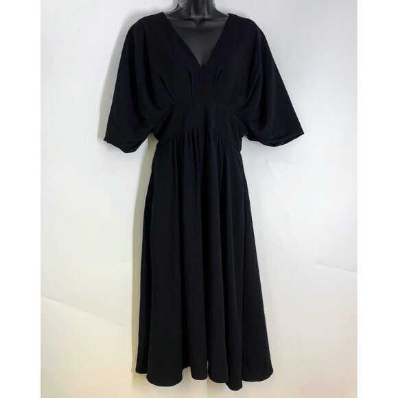 Alexia Admor V- Neckline Black‎ Lined Pocket Dress Size 6 - Picture 1 of 14